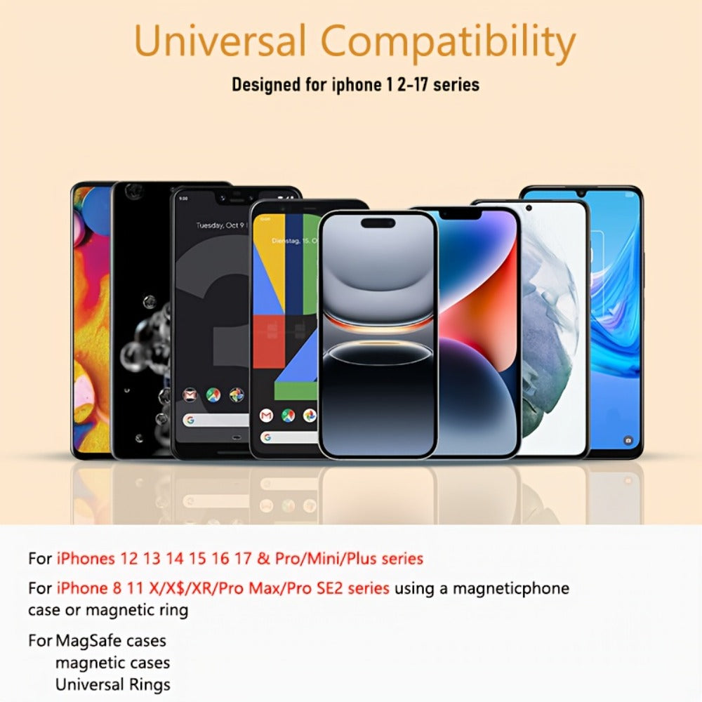 30W Fast Charging Magnetic Power Bank 6000 10000 15000mAh – 15W Wireless Output MagSafe Compatible Portable Charger Dual USB-C Battery Pack for iPhone 17 16 15 14 13 12 Android