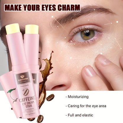 Eye Cream Firming Anti-Aging 2pcs with Caffeine & Ceramide NP — Reduces Dark Circles Puffiness Fine Lines Crow's Feet Lifted Refreshed Under-Eye Look Daily Skincare