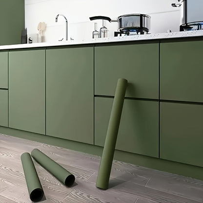 Matte Green Peel-and-Stick Wallpaper Roll, 23.62 x 118.1 Inch Self-Adhesive Removable Contact Paper