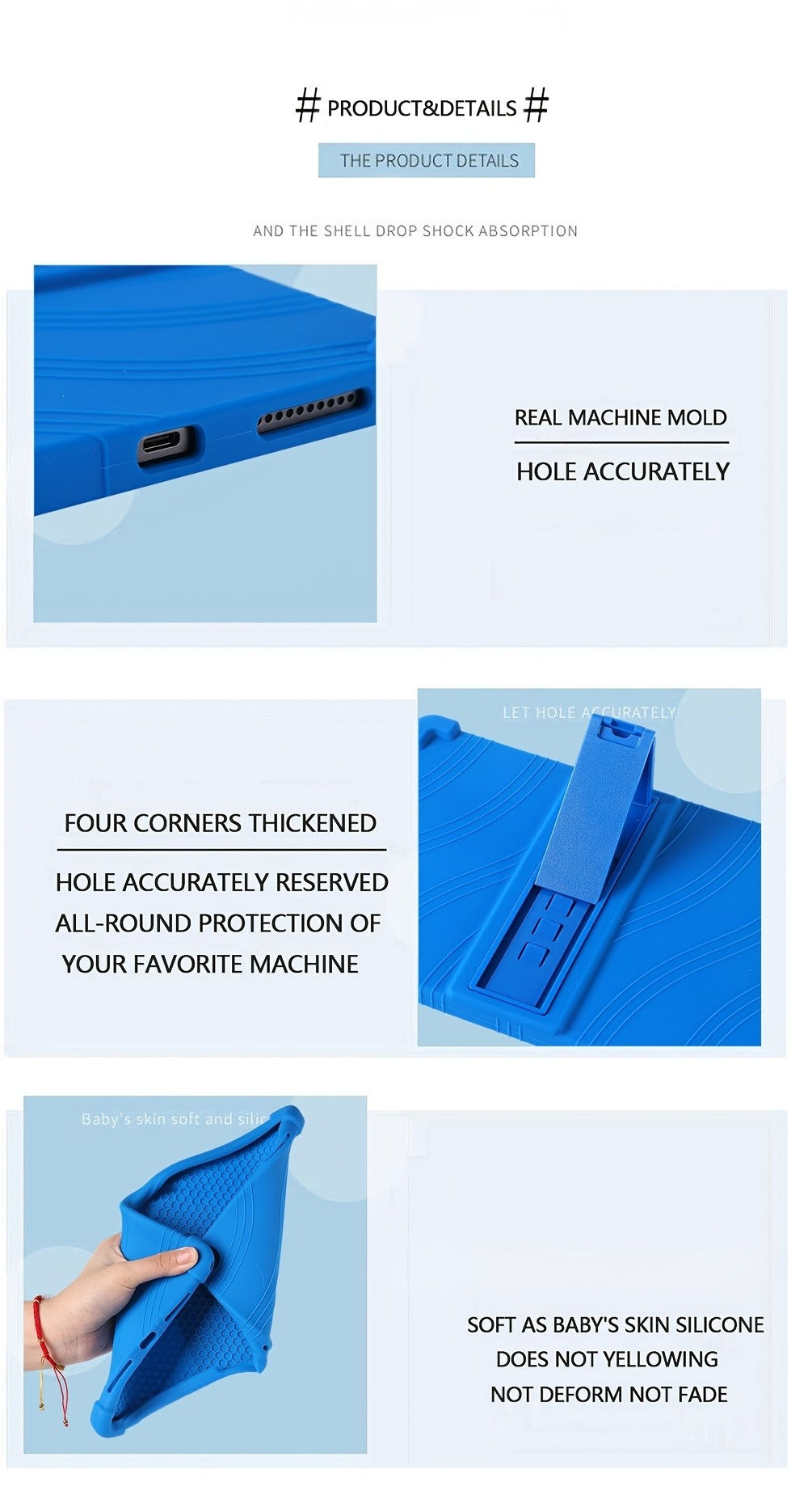 T-Mobile Revvl Tab 2 10.1-Inch Soft TPU-Labeled Tablet Case with Kickstand in Black, Blue or Rose Red