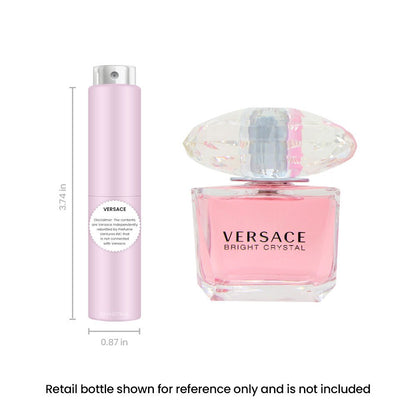 Eau de Toilette Versace Bright Crystal for Women 5ml Travel Spray in Slim Pink Atomizer Tube