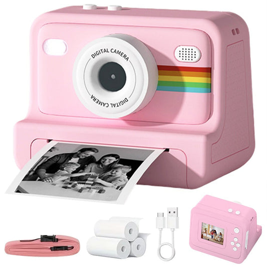Instant Print Digital Camera with 1-Second Photo Printing | 1080P HD Screen, Selfie & Video Camera, 3 Rolls Paper Included | Portable Travel Camera Gift for Kids, Teens & Adults