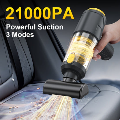 Car Vacuum Cordless 21000Pa Powerful Handheld Wireless 6000mAh USB Rechargeable with Attachments for Car Home Office Pet Hair Deep Cleaning