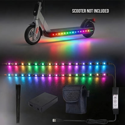 RGB LED Skateboard Light – USB Powered, Fits Bikes & E-Boards