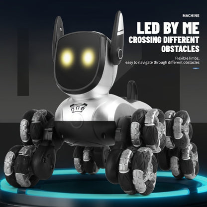 Robot Dog Toy for Kids – RC Smart Interactive Electronic Pet with Remote Control, Music & Action Show, Stunt Moves, Rechargeable STEM Gift for Boys & Girls Ages 3 4 5 6 8, Birthday Christmas Halloween