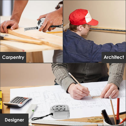 Tape Measure 25ft Auto Lock Stainless Steel Magnetic Bottom Hollow Design Anti-Fall Wear Resistant Waterproof Clear Scale Titanium Measuring Tape for Construction Woodworking Home DIY Projects