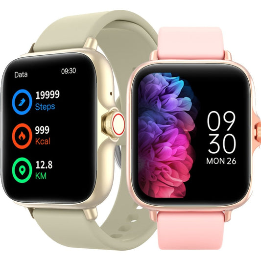 Smartwatch – Large Screen with Wireless Calling & Message Alerts, Full Touch HD Display, Heart Rate Blood Oxygen Sleep Stress Monitor…