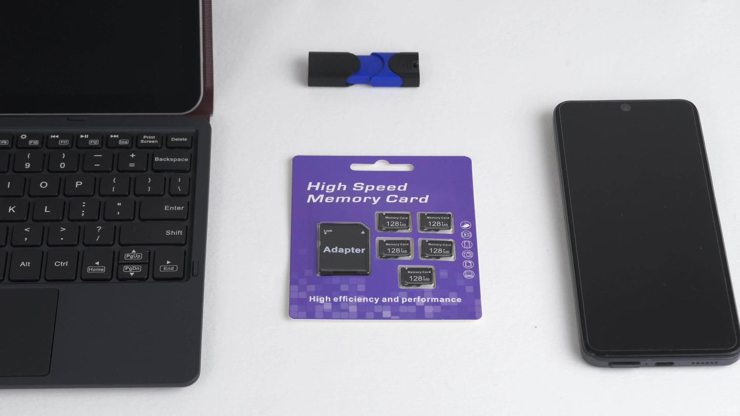 KEXIN MicroSD Memory Card 5-Pack in 128MB, 256MB or 512MB Capacity Options with One Full-Size SD Adapter