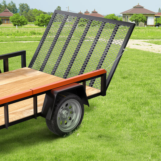 Trailer Tailgate Lift Assist – Max 180 lbs, Fits Open Utility Trailers, 10–24 Inch Side Rail, 4–6 ft Ramp Height, Carbon Steel Spring Cable System