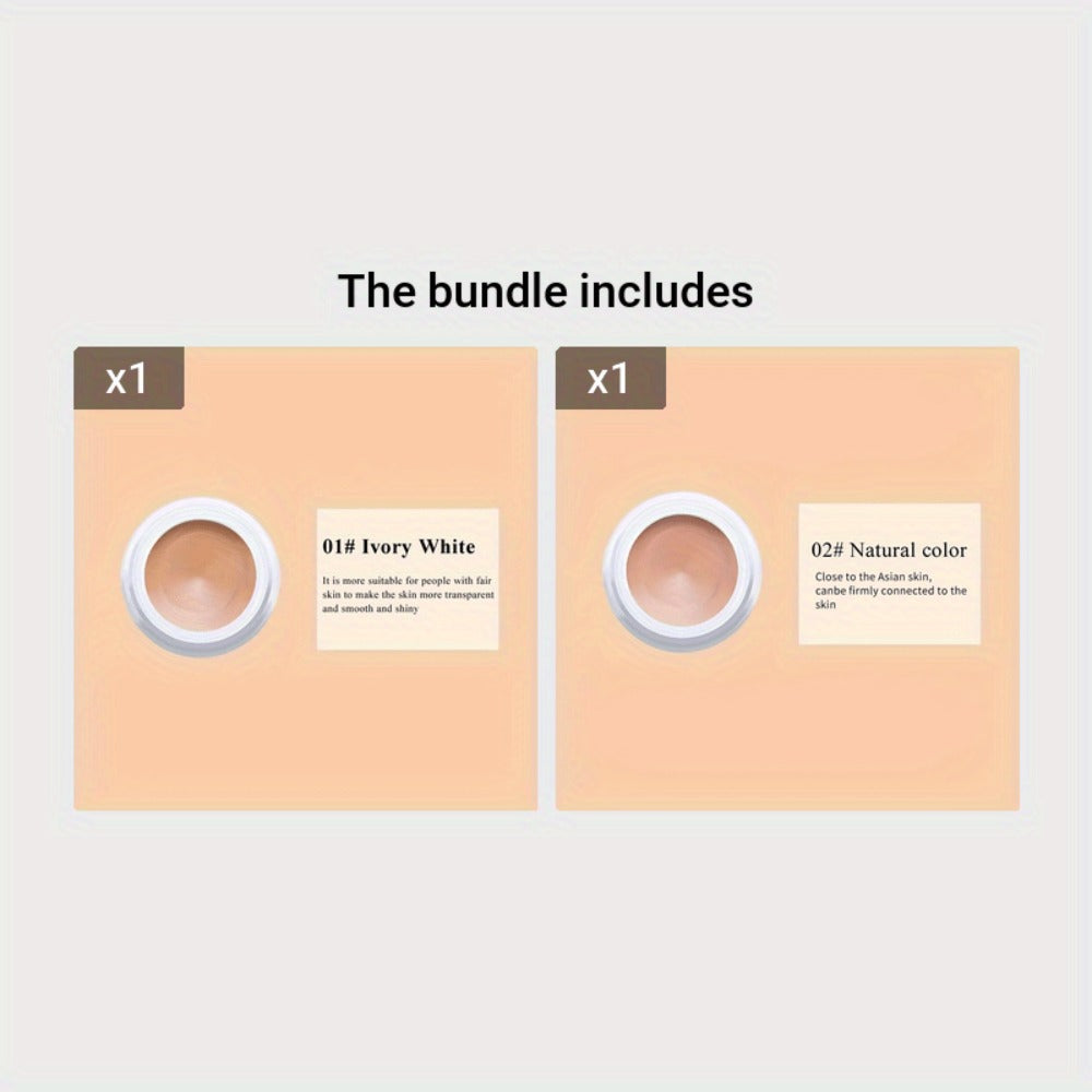 Three-Piece Cream Concealer Pot Set with Style 1, Style 2 and Style 3 Shades for Face Makeup Blending