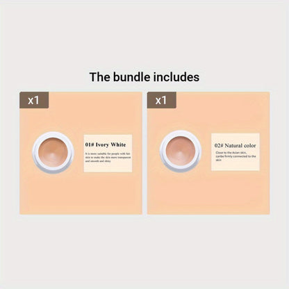 Three-Piece Cream Concealer Pot Set with Style 1, Style 2 and Style 3 Shades for Face Makeup Blending