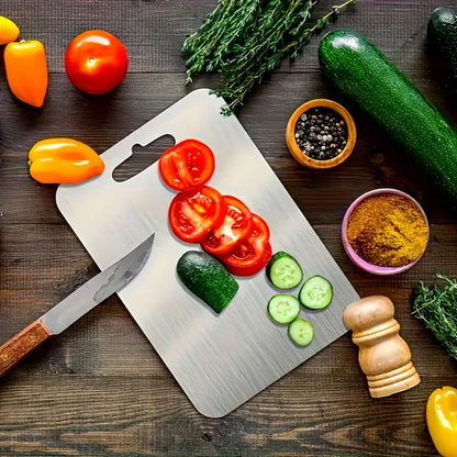 Cutting Board Titanium Double-Sided Prep Surface with Carry Handle in a 14 x 10-Inch Single-Board Format