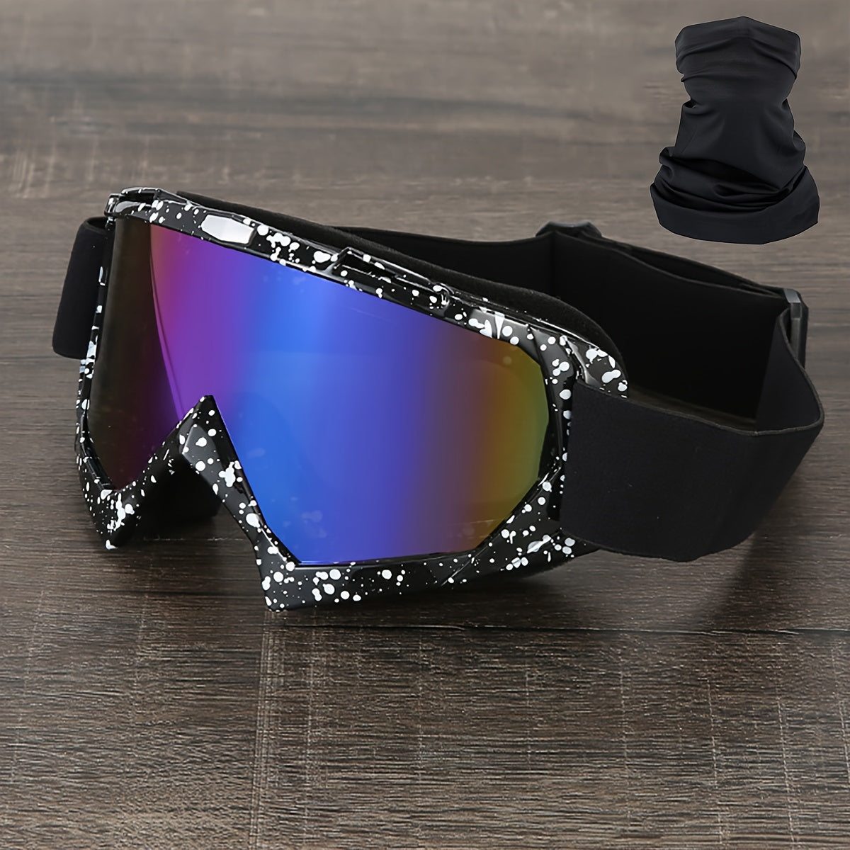 Thirty-Style NAFEIB Ski Goggle and Matching Headwear Set with Mirrored, Clear, Silver and Gray Lens Options