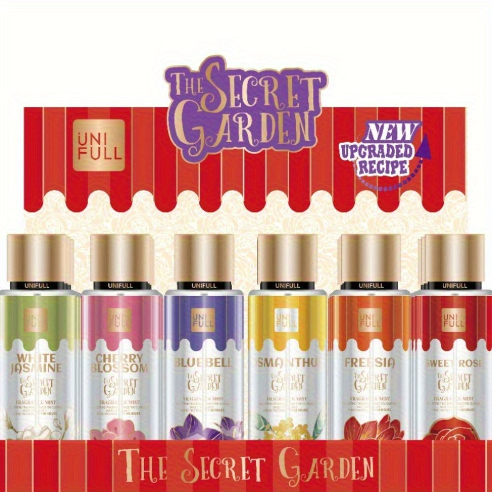Floral Fruity Eau de Toilette Body Spray for Women 8.4oz — Long-Lasting Hair & Body Mist, 13 Scents Colorful Bottle, Perfect for Daily Wear Dates Parties & Gifting