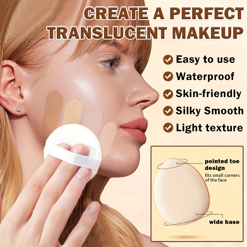 Full Coverage Liquid Foundation Airspray Kit Buildable Formula 6 Shades - Natural Beige Nude Porcelain Tan Medium Natural Satin Finish