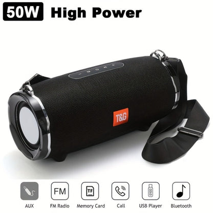 TG187 IPX4 Waterproof Outdoor Bluetooth Speaker | Dual Speakers, 4800mAh Rechargeable Battery, TWS Stereo Pairing, High Volume Portable Wireless Boombox for Party, Picnic, Camping & Stage