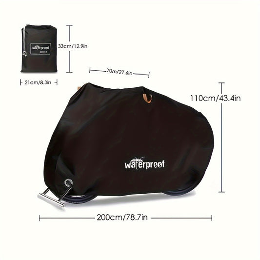 Motorcycle Cover Heavy Duty 210D - Waterproof, UV & Tear Resistant Motorbike Cover with Lock Holes | All-Weather Outdoor Protection