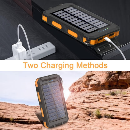 2-Pack Solar Power Bank 20000mAh 40000mAh Portable Dual USB Fast Charging with Built-In for an Everyday Personal Care Routine