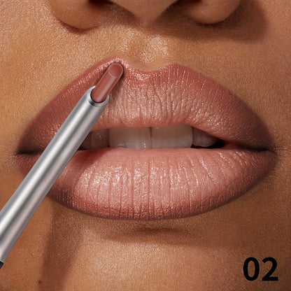 Matte Lip Liner Pencil with Eleven Numbered Checkout Shades from 01 to Color #17 for Defined Lip Looks