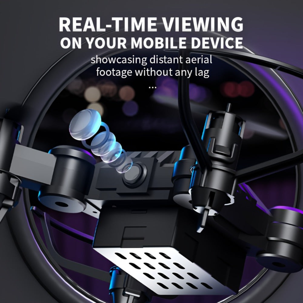 Watch-Controlled Mini RC Drone with Two Rechargeable Batteries in Blue, Green or Black for Indoor Flight
