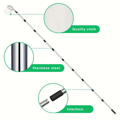 Telescoping Fruit Picker with 11-Foot Pole and Basket, Available with or without Collection Bag