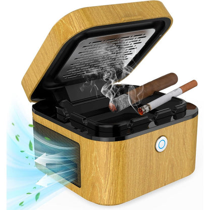 Smokeless Ashtray with HEPA Filter – USB Rechargeable Indoor Ashtray for Home Office Car, 4 Filters Included, Gifts for Him Her