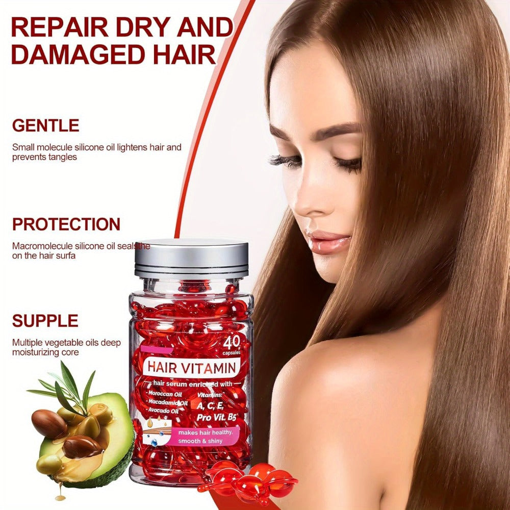 Three-Piece OUIHOE Hair Care Set with Shampoo, Conditioner and Coordinated Capsule Product Pack