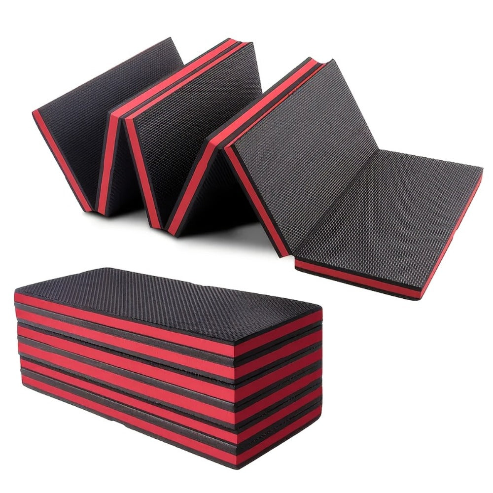 EVA Kneeling Pad Car Repair Work Mat – Foldable Waterproof Thermal Insulation Pad for Mechanic, Camping & Hiking, Lightweight Ergonomic Design, Single or 2-Pack