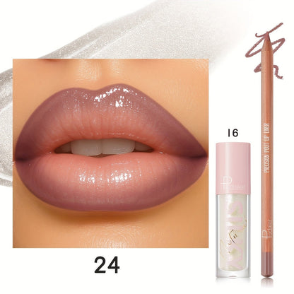 Lip Color and Liner Duo with Eight Recorded Shade Options from 14 Through 24 and Pink-Cap Tube