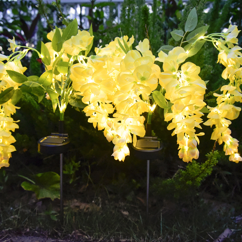 Solar Wisteria Flower Garden Light 52 LED, 2 Modes Waterproof