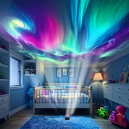 Galaxy Projector Night Light Aurora Projection Magic Ball Remote Control Multicolor Nebula LED USB Powered Dimmable for Bedroom Living Room Party Home Decor Christmas Valentine Gift