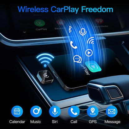 Wireless CarPlay Adapter 2-in-1 Wired to Wireless CarPlay & Android Auto Mini USB Dongle Fast Stable Connection for Apple iOS 10+ Android 11+ 2025 Upgrade