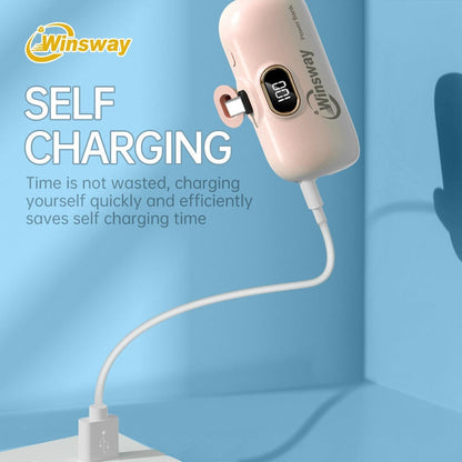 5000mAh Mini Lipstick Power Bank USB-C Fast Charging with Digital Display – Compact Portable Charger for iPhone 17/16/15 Pro Max, iPad Pro & Android, TSA-Approved Travel Battery Pack