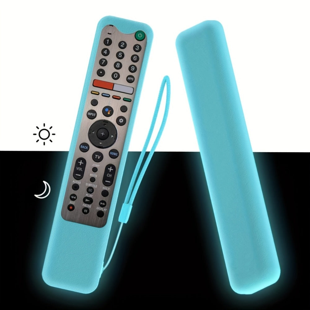 Silicone Television Remote Control Case with Lanyard in Red or Dark Green for Pictured Button Layouts