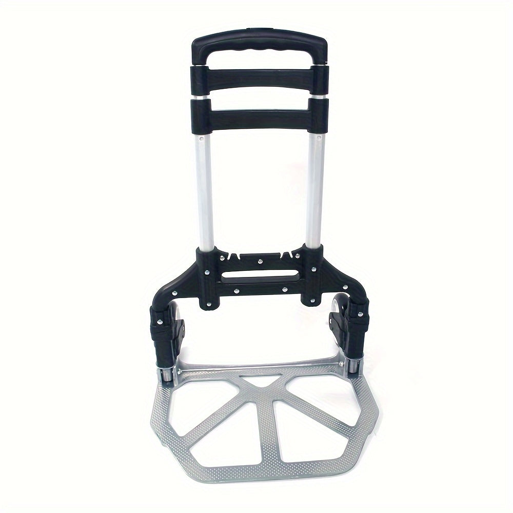 Folding Hand Truck Dolly Aluminum Collapsible Cart Portable Luggage Trolley 165 lbs Capacity