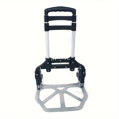 Folding Hand Truck Dolly Aluminum Collapsible Cart Portable Luggage Trolley 165 lbs Capacity