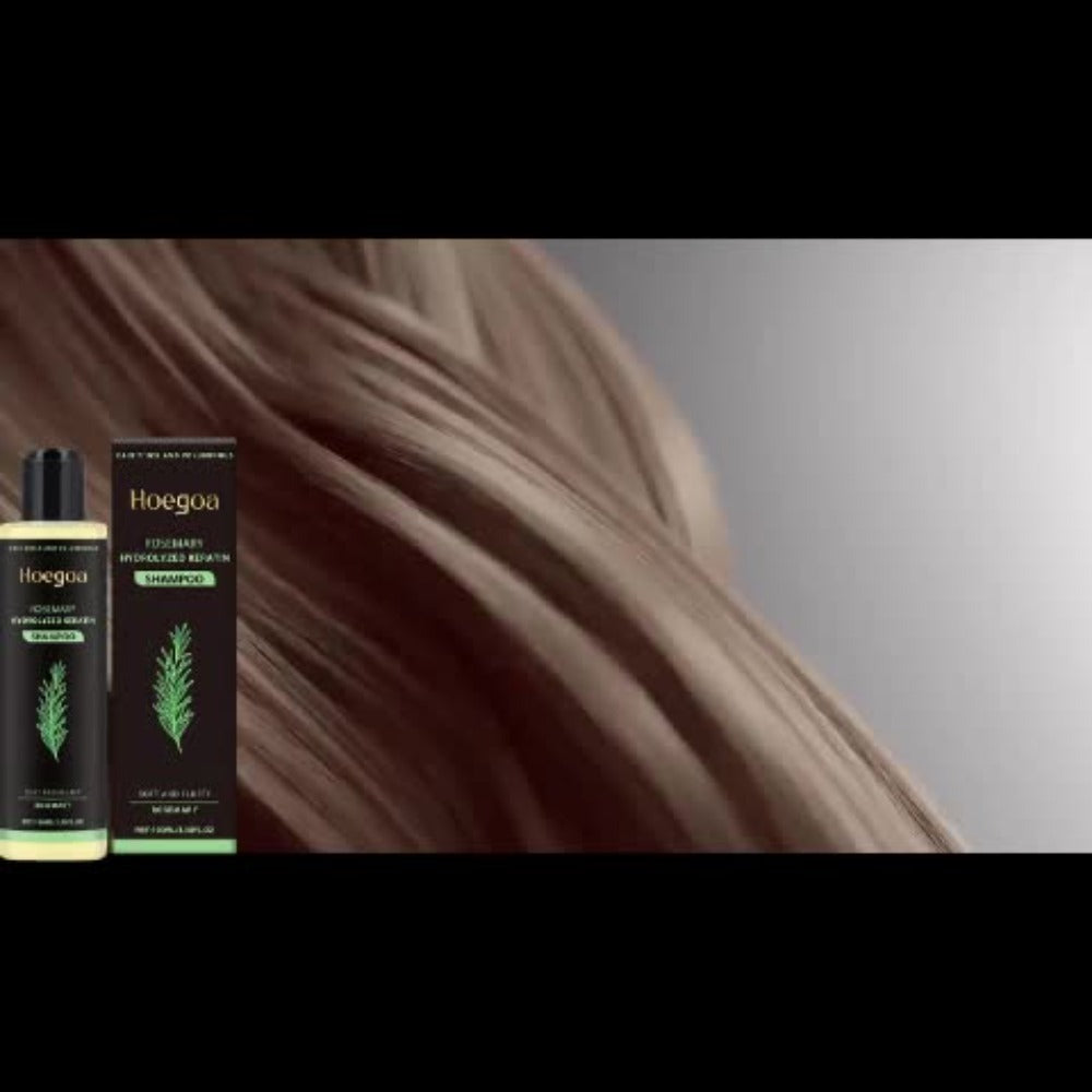Rosemary Vitamin C Keratin Shampoo Set 3 Bottles — Deep Cleanse Moisturize & Strengthen Hair, Scalp Stimulating Antioxidant Formula, Smooth Shiny Frizz-Free Results, Holiday Hair Care Gift for Women & Men