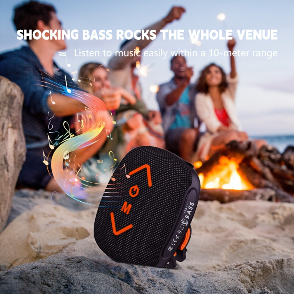 Wireless Bike Speaker with Removable Bicycle Mount, USB Rechargeable Portable Outdoor Bluetooth Speaker for Mountain Bikes Road Bikes Cycling Commuting and Hiking