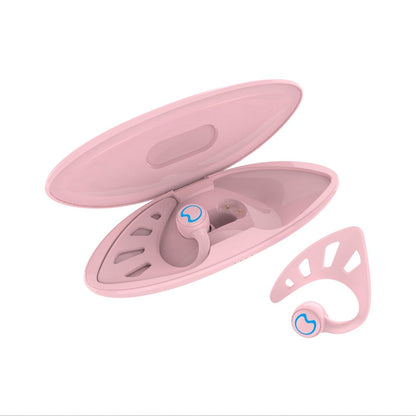 Wing-Style Ear-Hook TWS Wireless Earbuds with Oval Charging Case in Black, Green or White Options