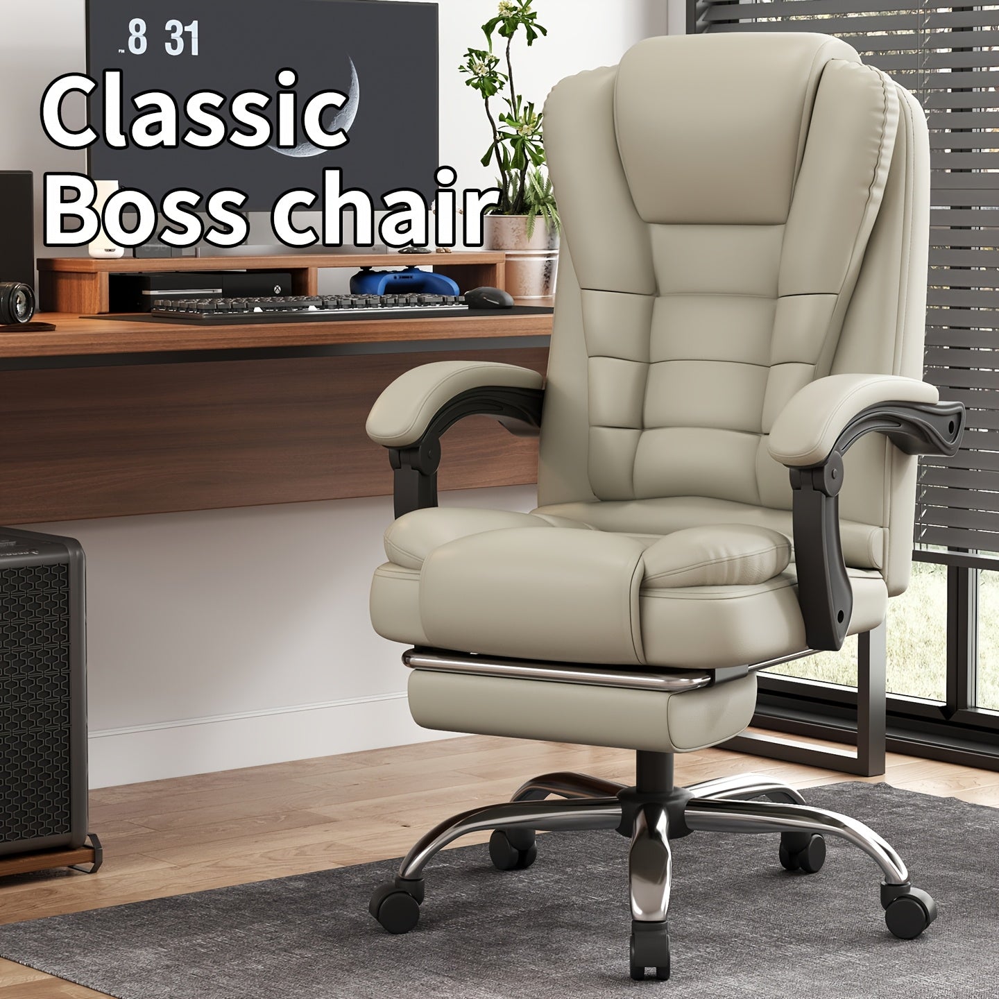 Office Chair shown in the 【white】 option