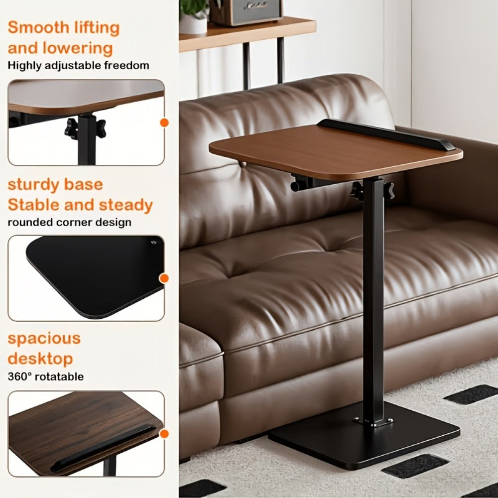 360° Rotating Side Table with Adjustable Height for Living Room detail image - detail view 11