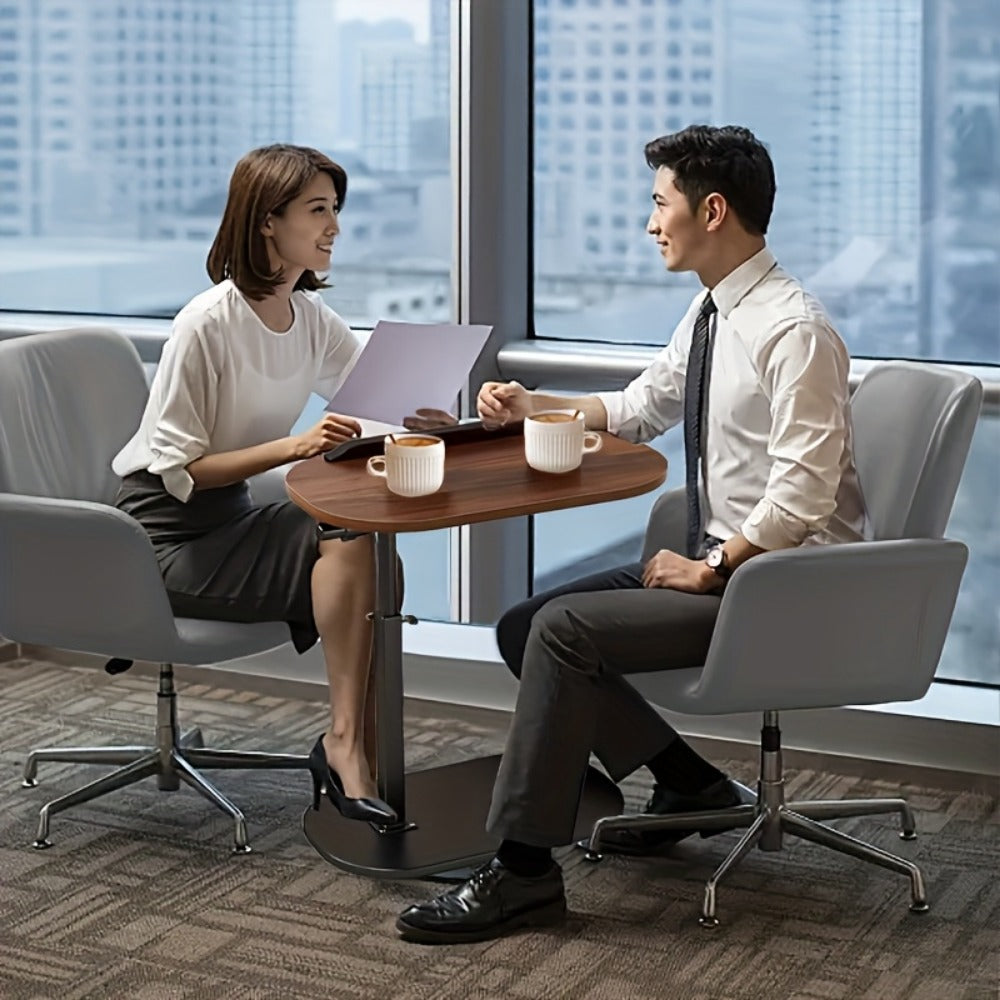 360° Rotating Side Table with Adjustable Height for Living Room detail image - detail view 12