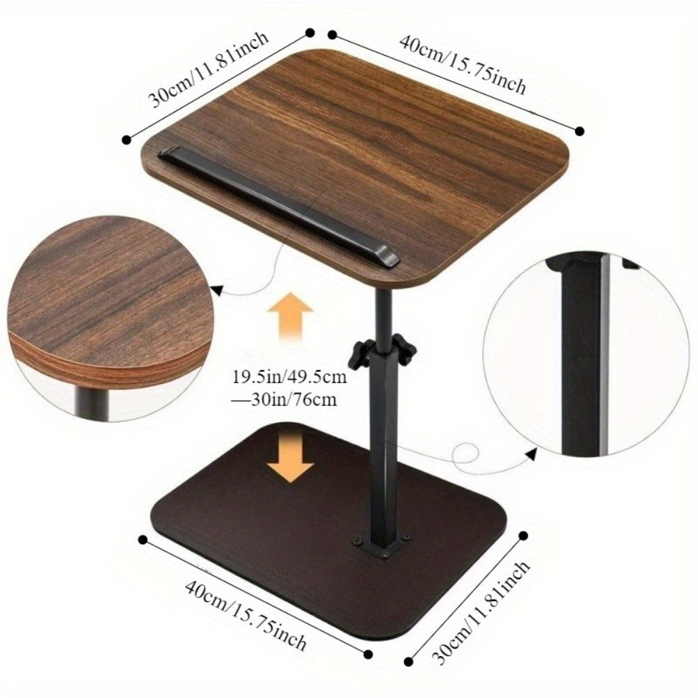 360° Rotating Side Table with Adjustable Height for Living Room detail image - detail view 4