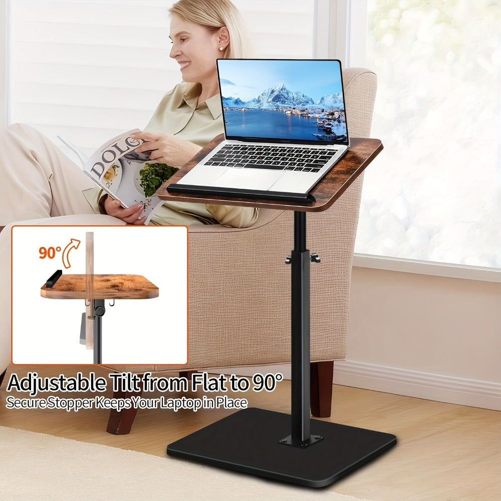 360° Rotating Side Table with Adjustable Height for Living Room detail image - detail view 7