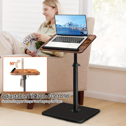 360° Rotating Side Table with Adjustable Height for Living Room detail image - detail view 7