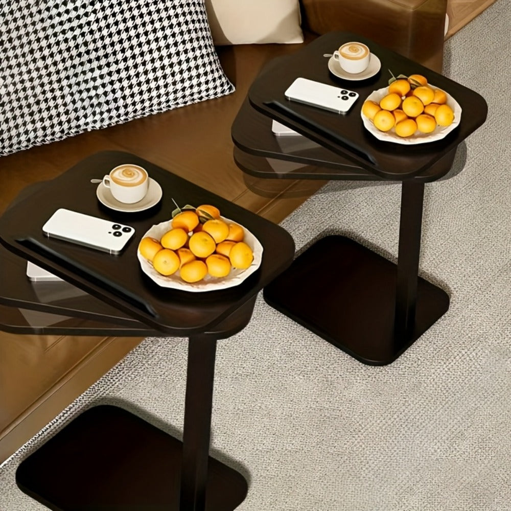 360° Rotating Side Table with Adjustable Height, Small Accent Table detail image - detail view 3