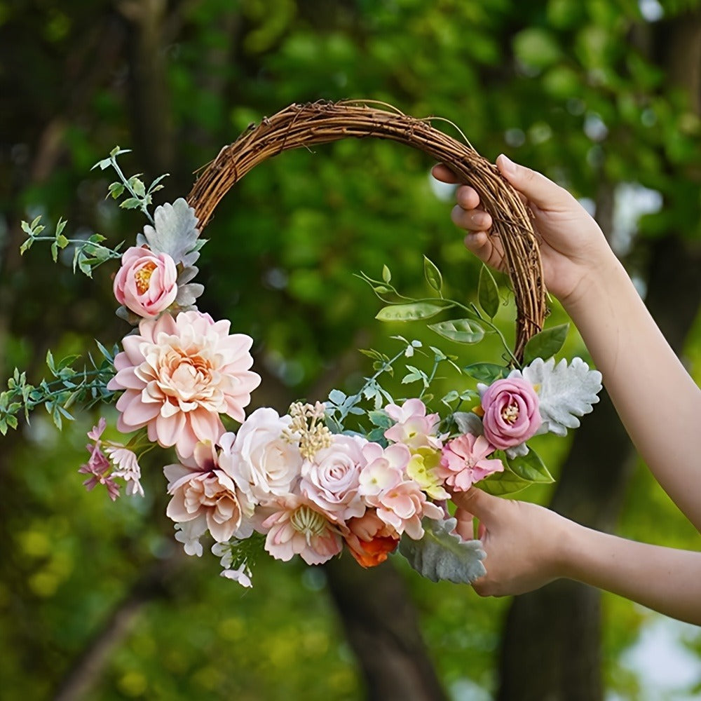 Artificial Roses Box Set for Wedding Bouquet, DIY Centerpiece & Home Decoration – Pink Valentine's Day Spring Flowers