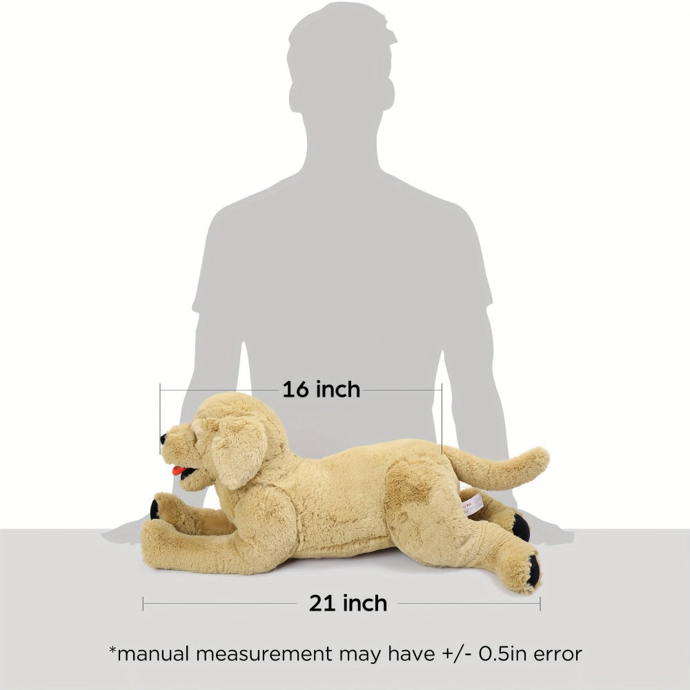Plush Toy – Golden Retriever 21-Inch Lying Puppy with Soft Coat for Large Cuddly Display and Gifting