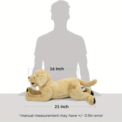 Plush Toy – Golden Retriever 21-Inch Lying Puppy with Soft Coat for Large Cuddly Display and Gifting
