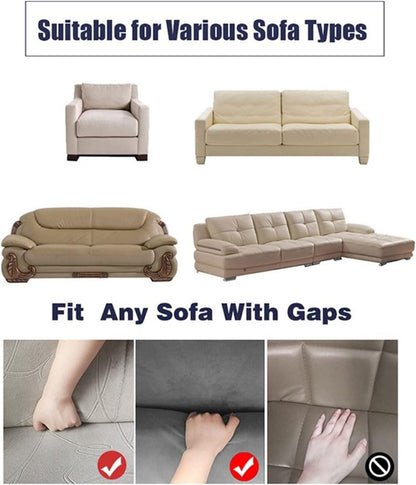 Seersucker Sofa Slipcover with Skirt High Elastic Stretch Drawstring Durable Washable Couch Cover for 1 2 3 4 Seater Armchair - 8 Colors Coffee Gray White Green Blue